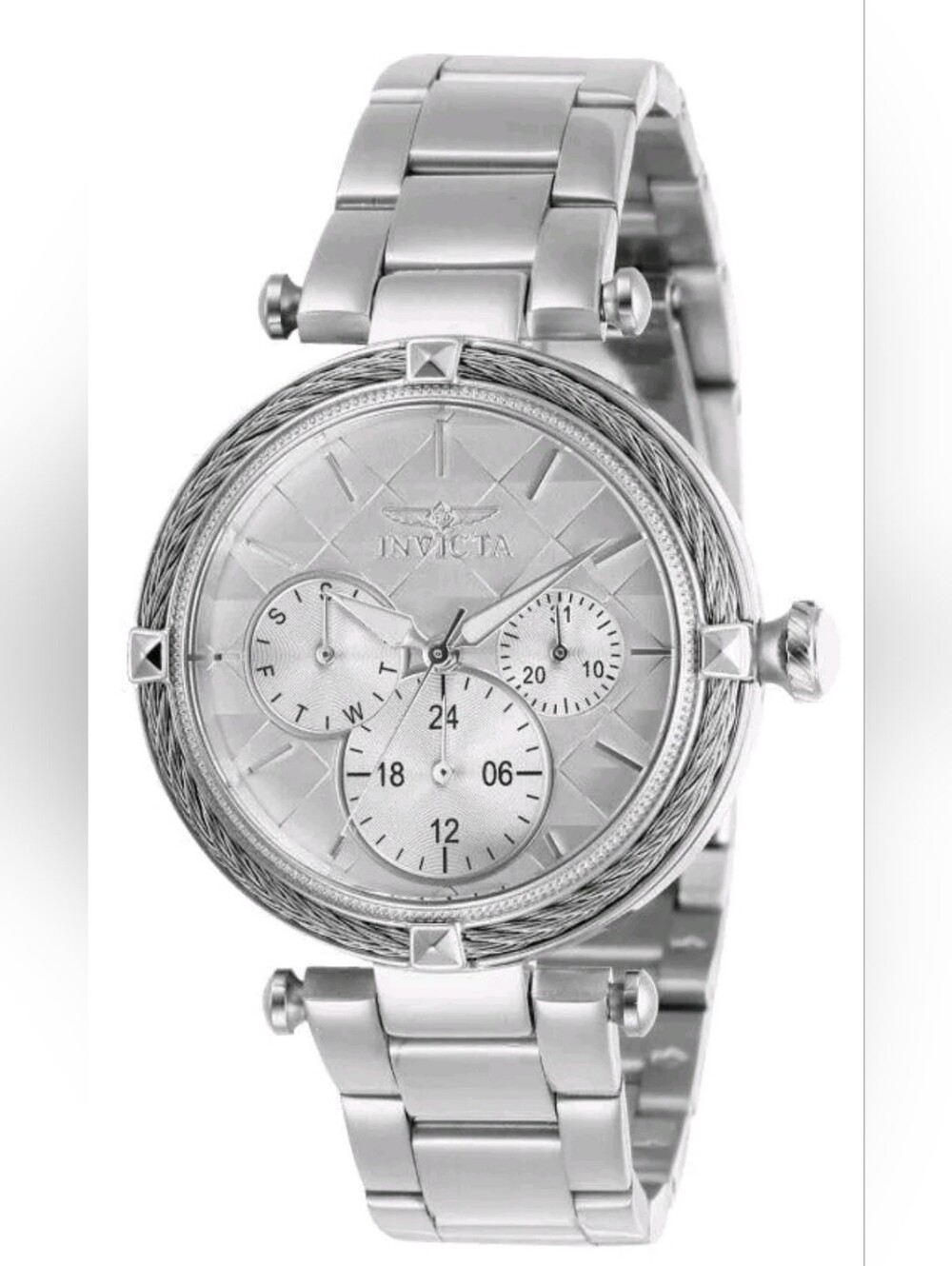 NEW Invicta Lady Bolt Women’s Watch 28955 – 36.5mm – Stainless Steel 3 Link Band